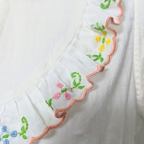 GIRLS FROM SAVOY Floral Farmhouse Ruffle Top 2 - Picture 4 of 8